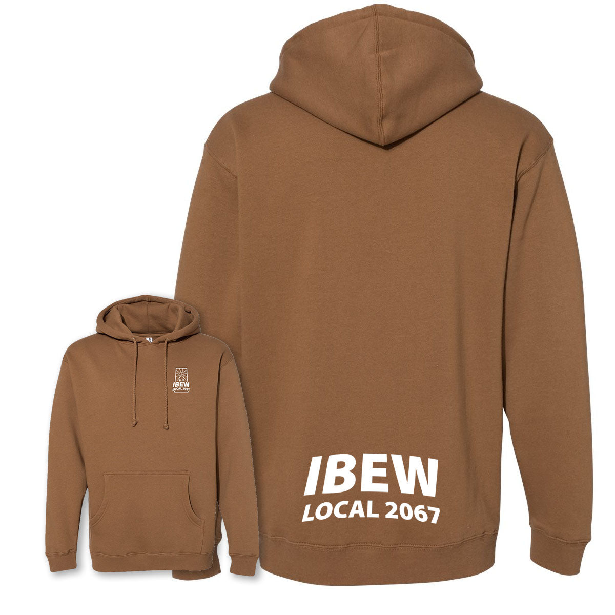 Personalized Heavyweight IBEW Local 2067 Hoodie Saddle