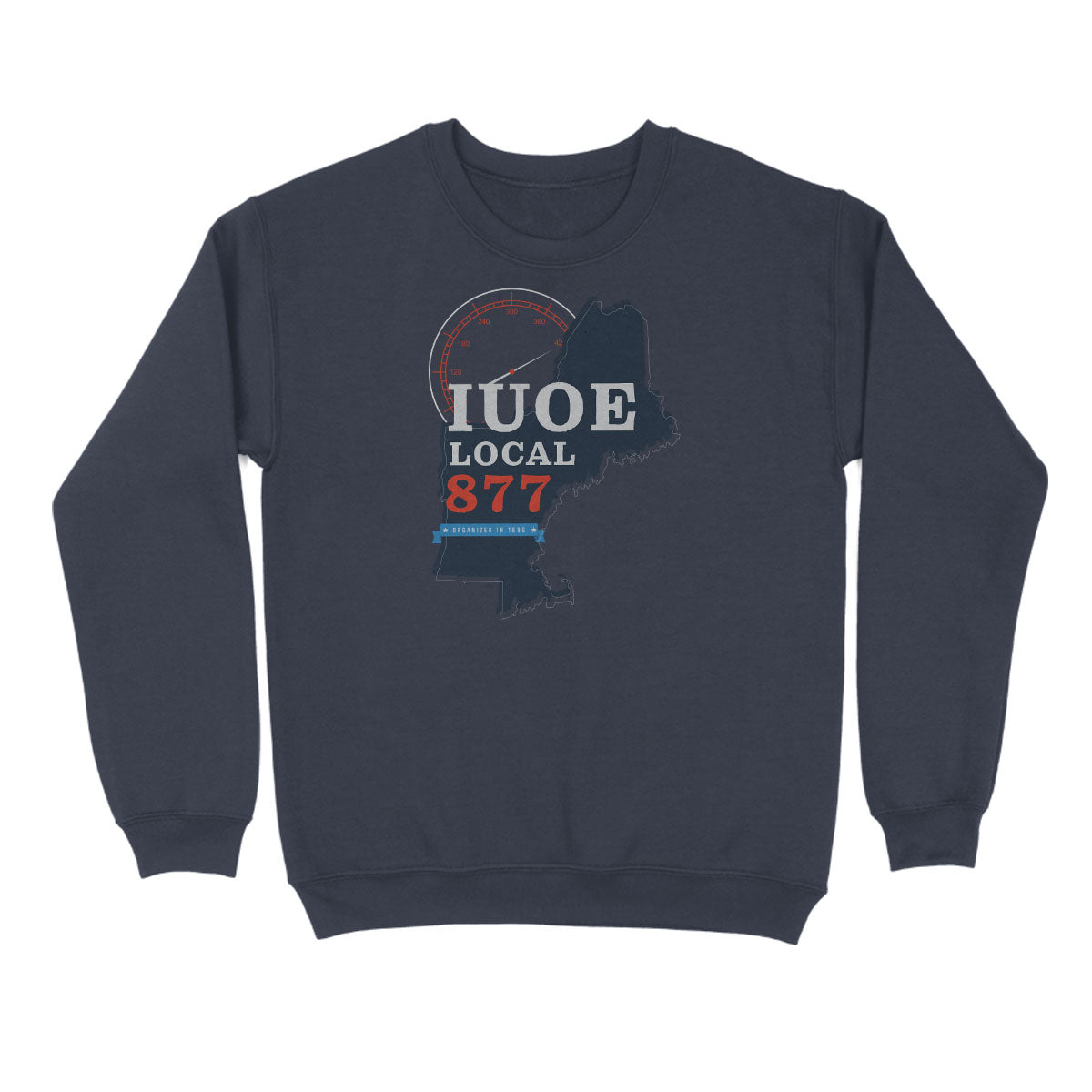 State Shape IUOE 877 Apparel - Navy