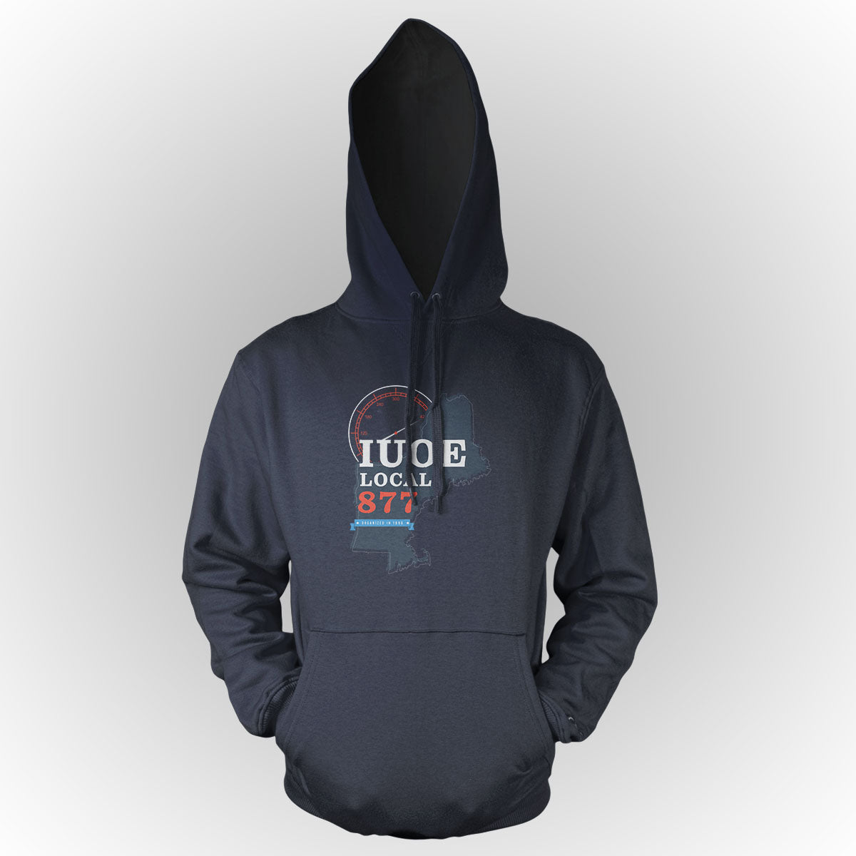 State Shape IUOE 877 Apparel - Navy