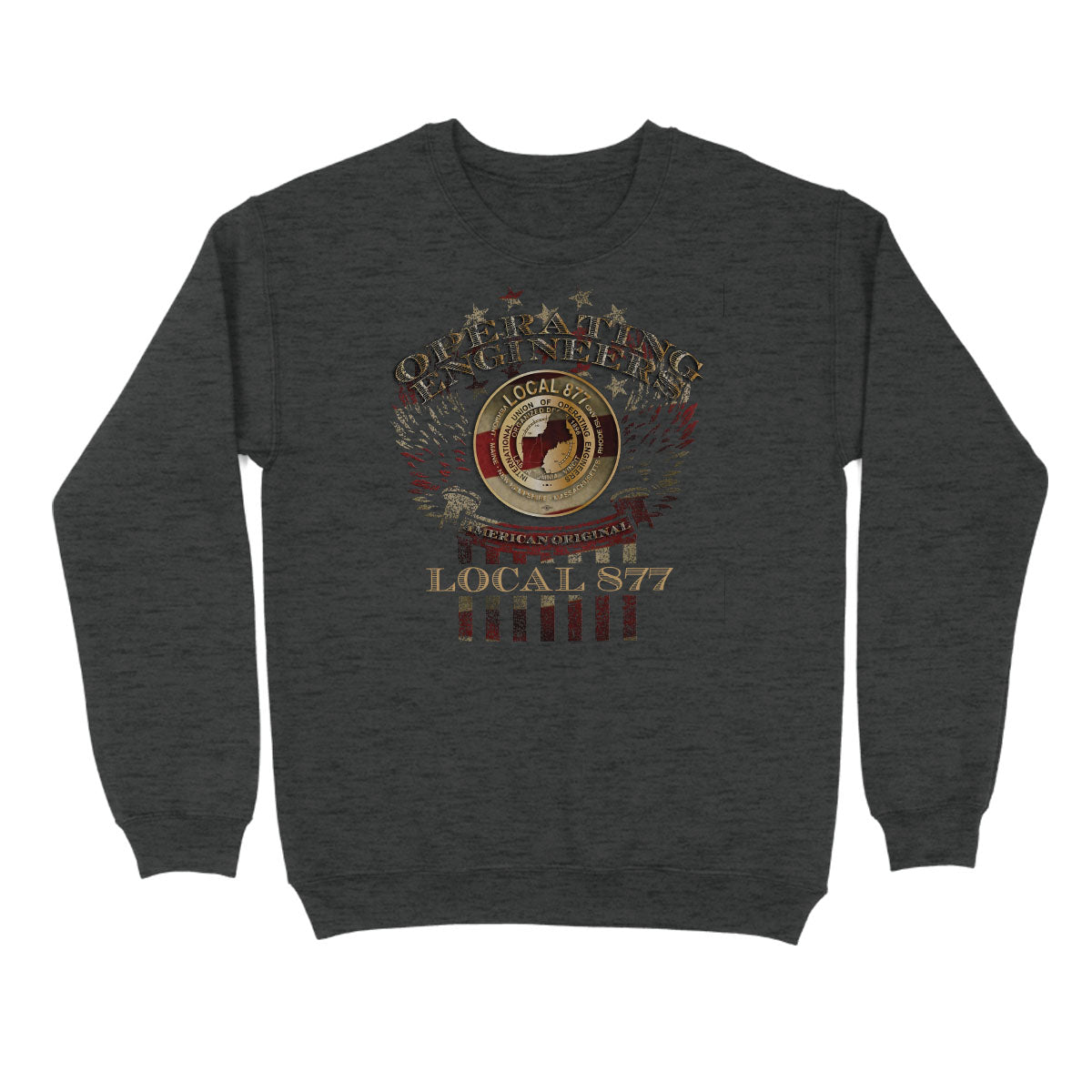 Winged Eagle IUOE 877 Apparel - Charcoal Heather