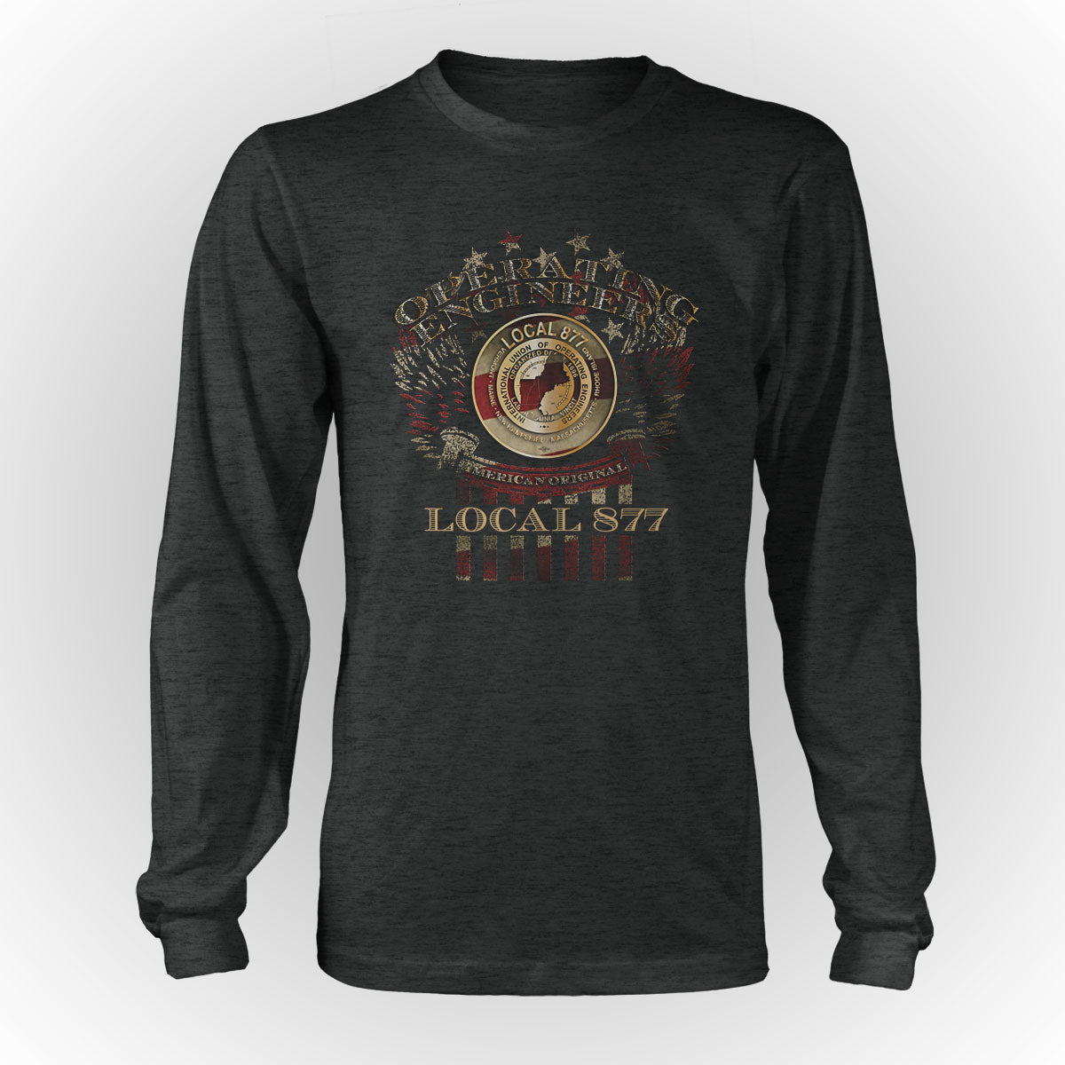 Winged Eagle IUOE 877 Apparel - Charcoal Heather