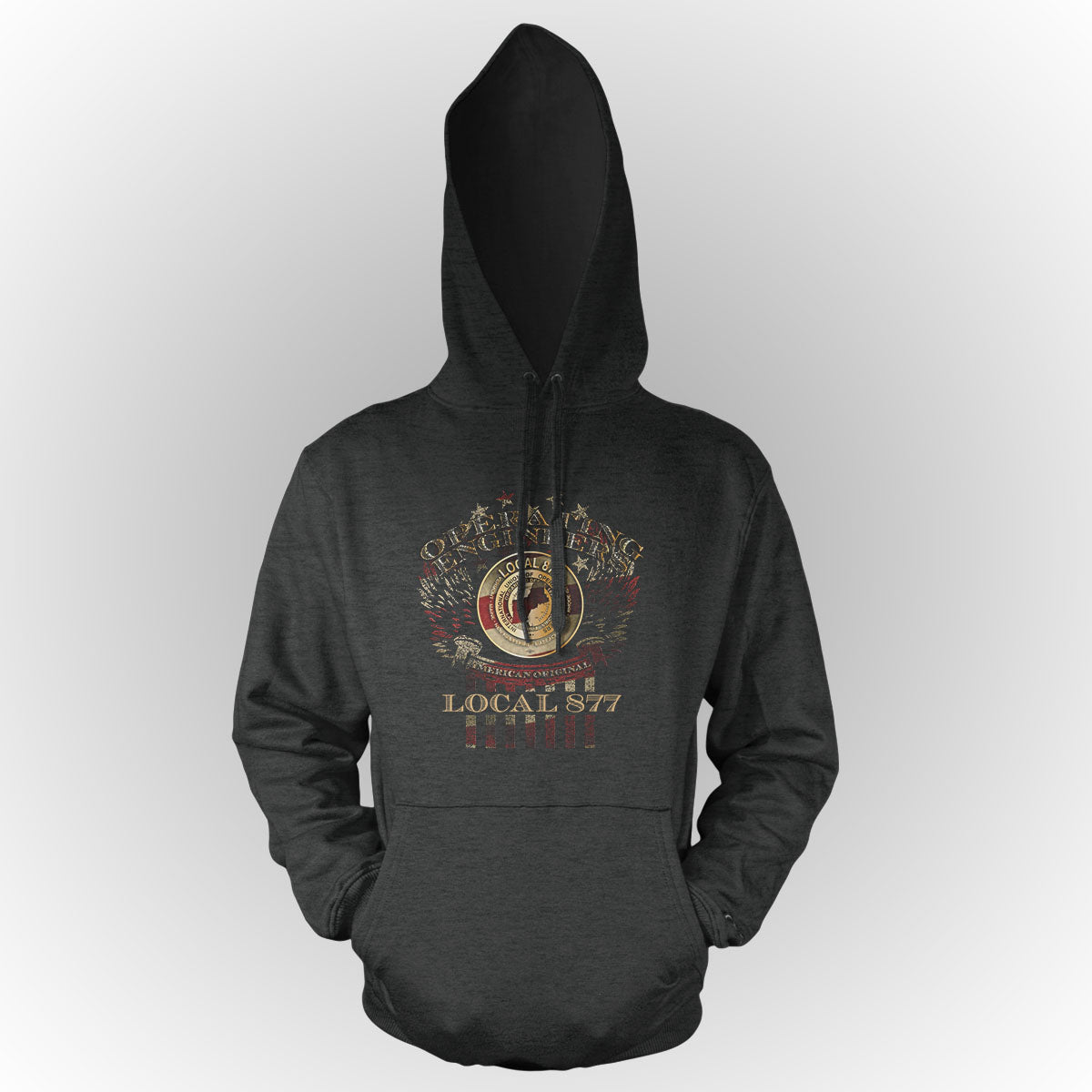 Winged Eagle IUOE 877 Apparel - Charcoal Heather