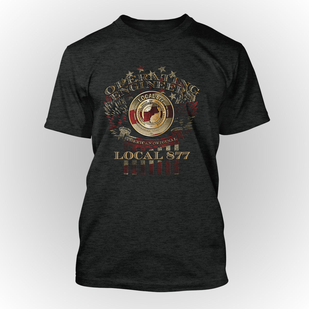 Winged Eagle IUOE 877 Apparel - Charcoal Heather