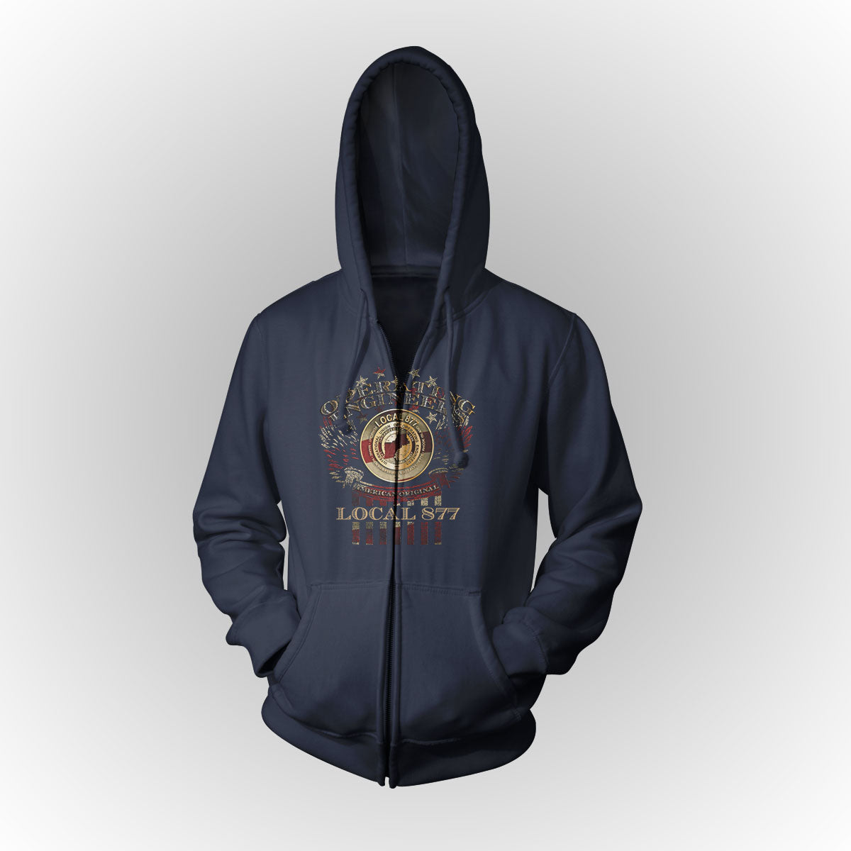 Winged Eagle IUOE 877 Apparel - Navy