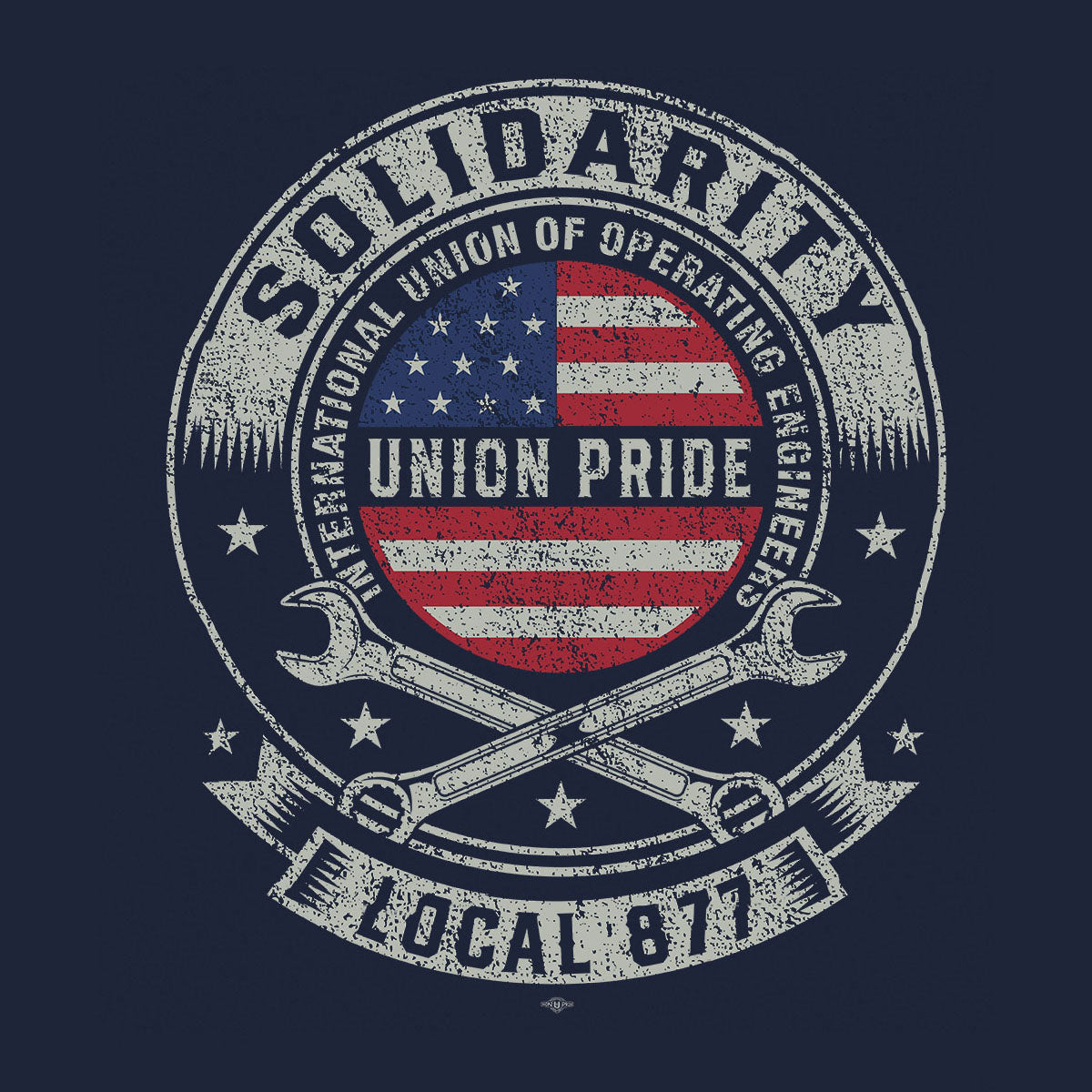 Solidarity IUOE 877 Apparel - Navy