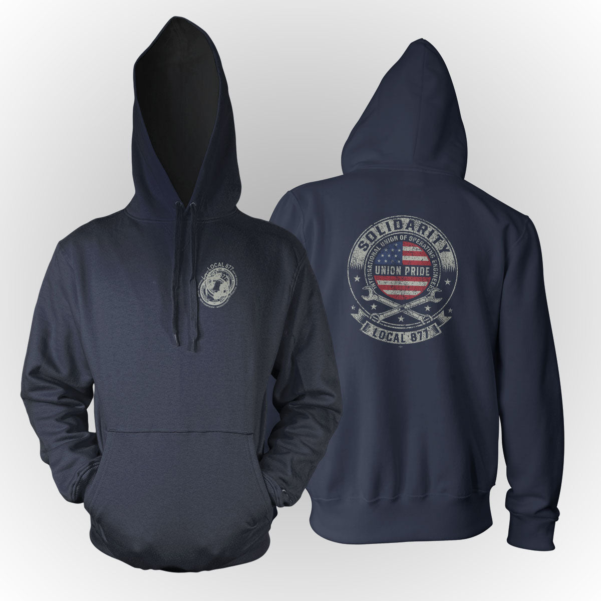 Solidarity IUOE 877 Apparel - Navy