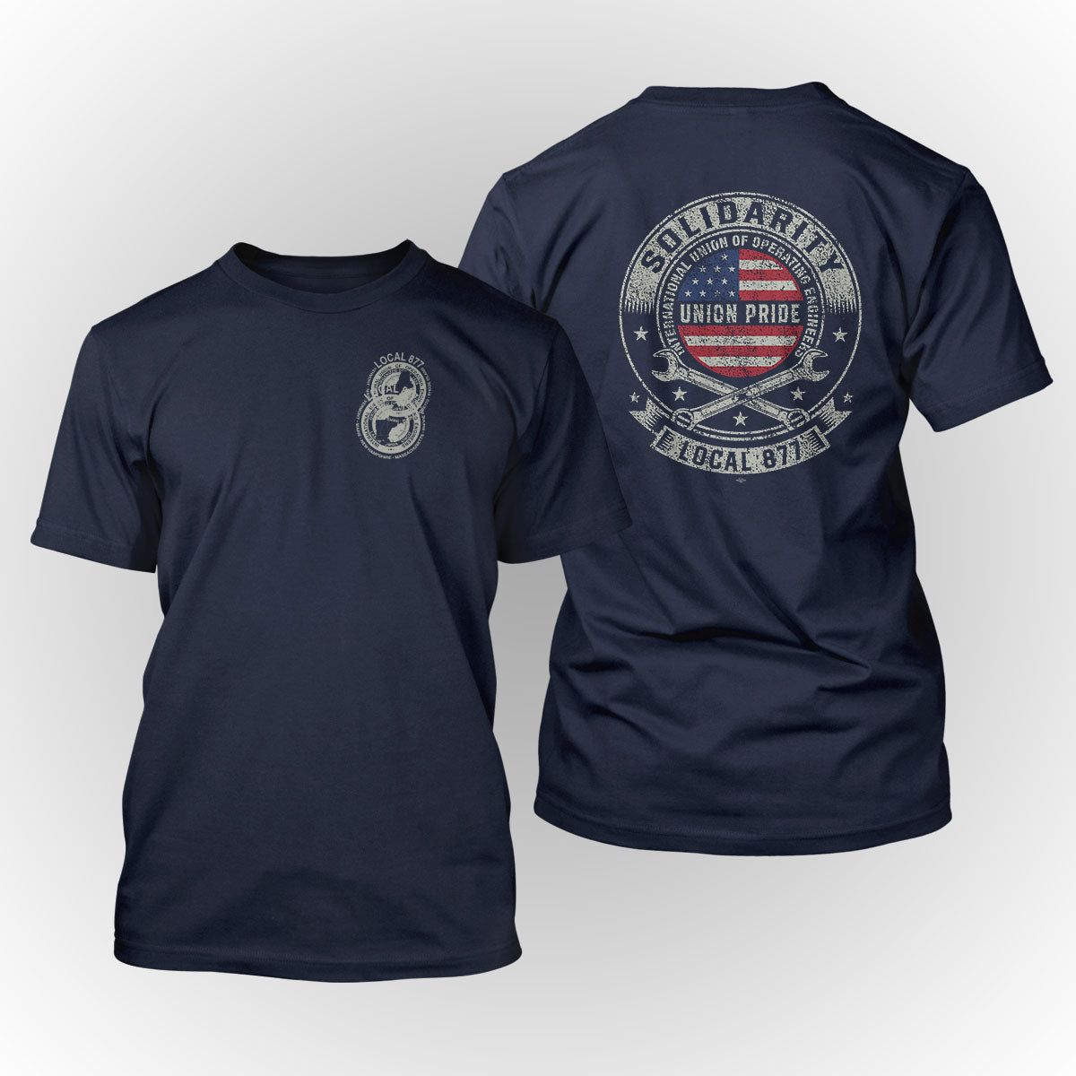 Solidarity IUOE 877 Apparel - Navy