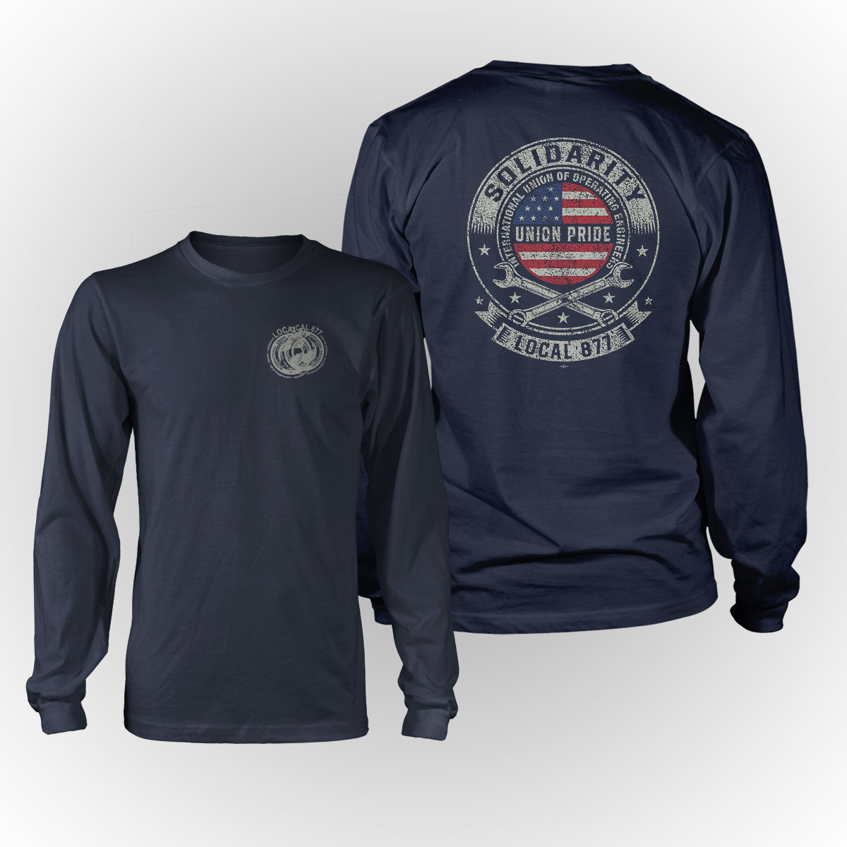 Solidarity IUOE 877 Apparel - Navy