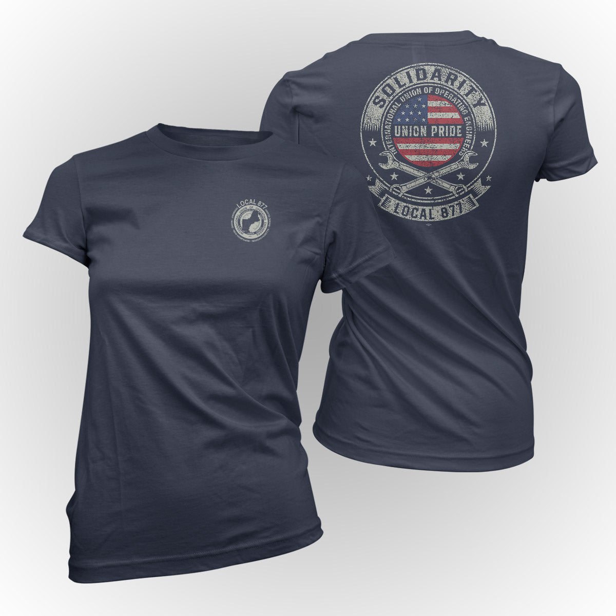 Solidarity IUOE 877 Apparel - Navy