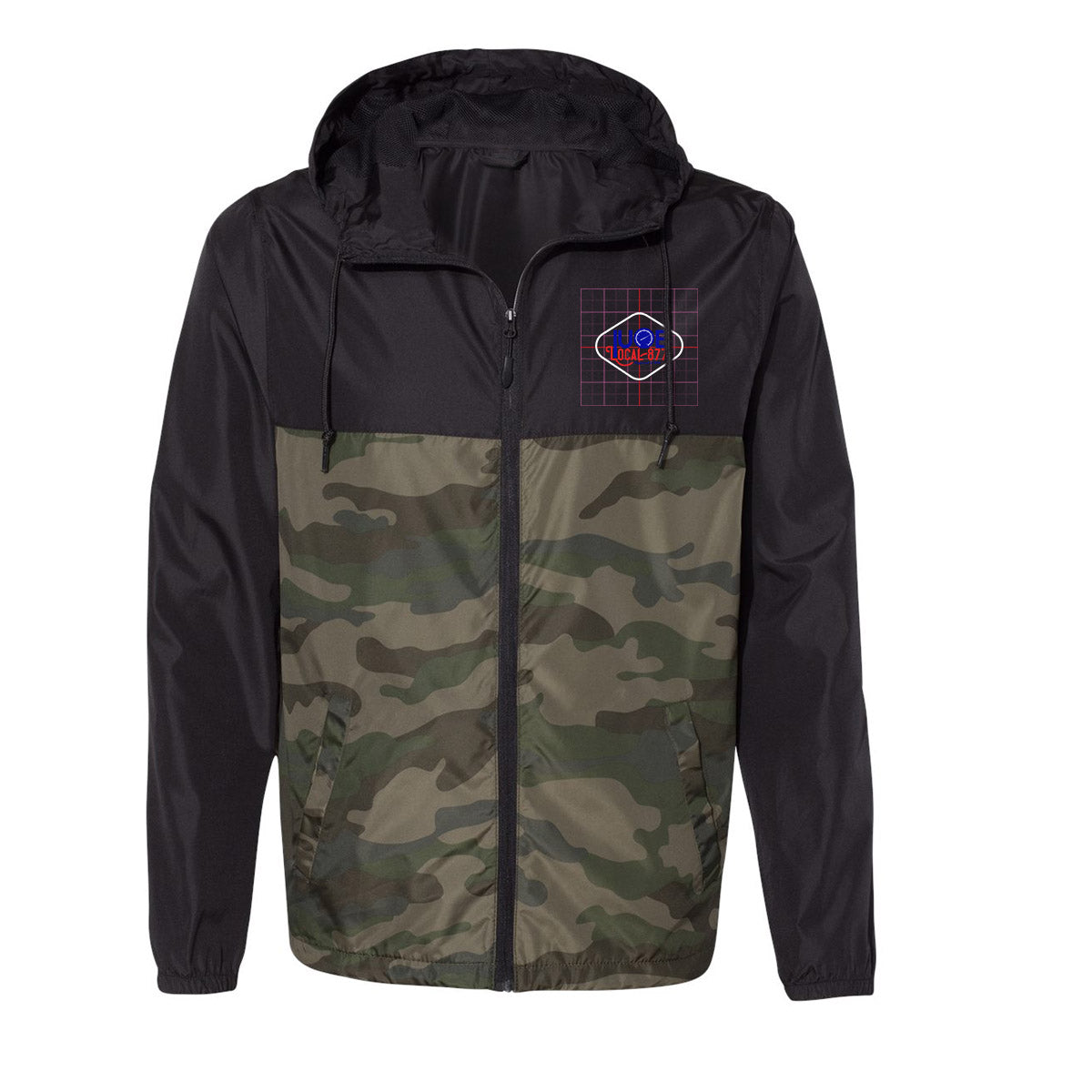 Windbreaker Full-Zip - Round Diamond Logo - IUOE 877