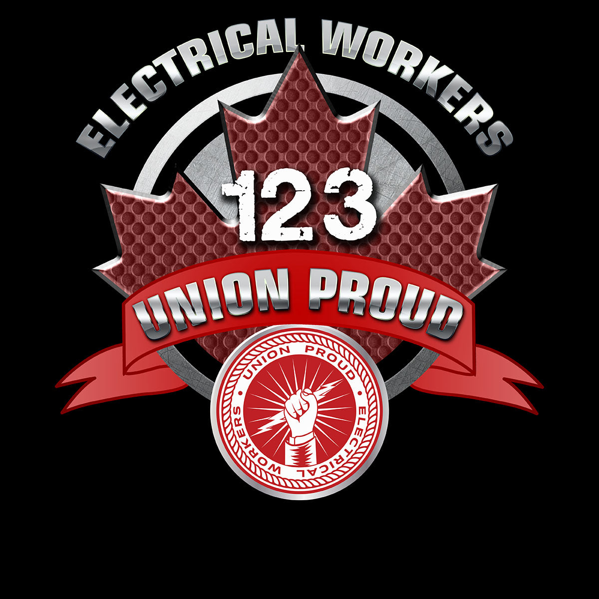 Electrical Workers Round Canada Decal