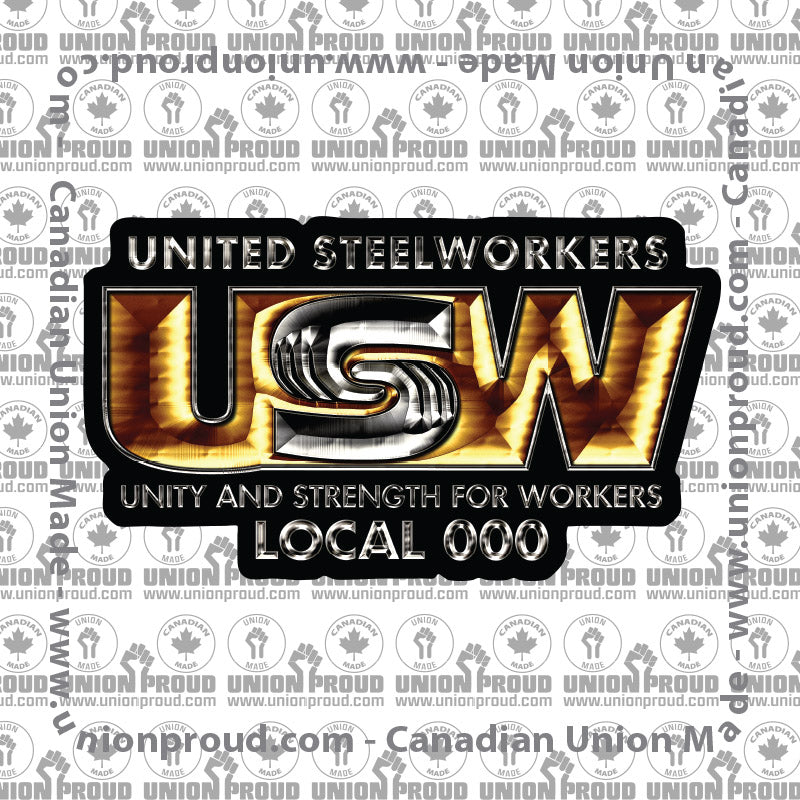 USW Luxury Logo Decal – unionproud.com